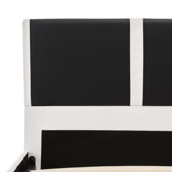 Bett mit Memory-Schaum-Matratze Kunstleder 140×200 cm