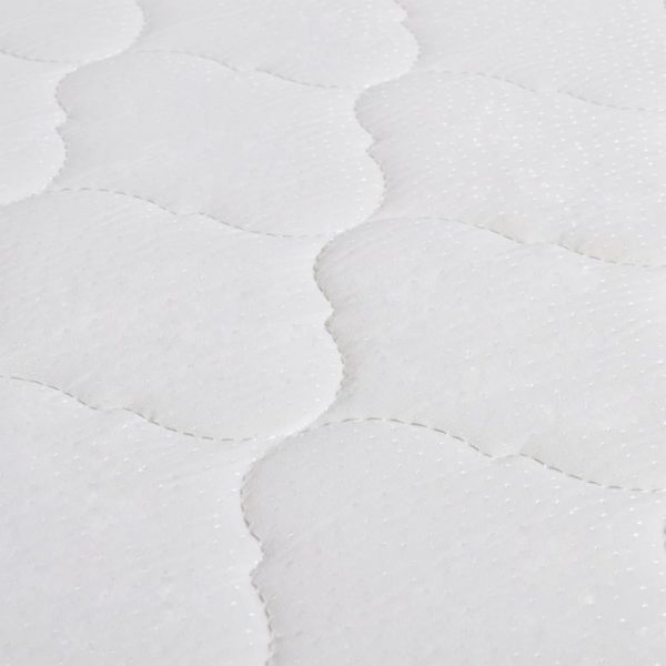 Bett mit Memory-Schaum-Matratze Grau Samt 90 x 200 cm