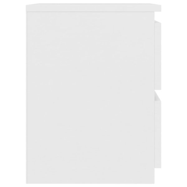 Nachttische 2 Stk. Weiß 30×30×40 cm Spanplatte