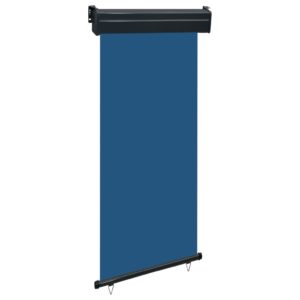 Balkon-Seitenmarkise 100 × 250 cm Blau