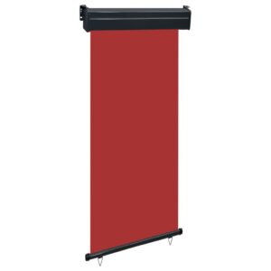 Balkon-Seitenmarkise 100 × 250 cm Rot