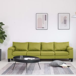 4-Sitzer-Sofa Grün Stoff