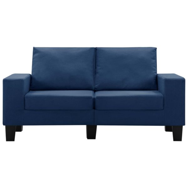 2-Sitzer-Sofa Blau Stoff