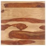 Tischplatte Massivholz Palisander 25-27 mm 70×70 cm