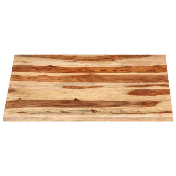 Tischplatte Massivholz Palisander 25-27 mm 70×70 cm
