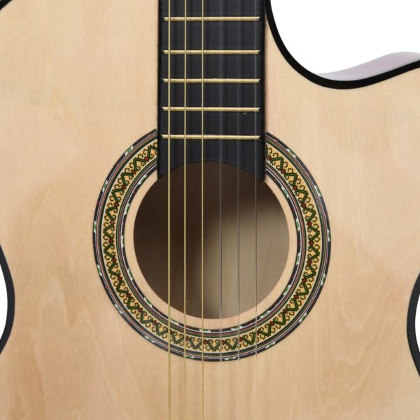 Western Akustik Cutaway Gitarre mit Equalizer und 6 Saiten