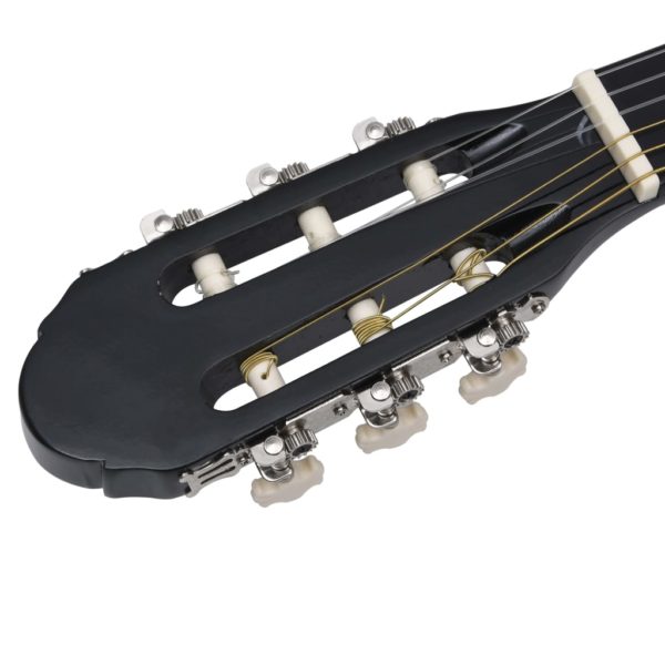 Western Akustik Cutaway Gitarre mit Equalizer 6 Saiten Schwarz