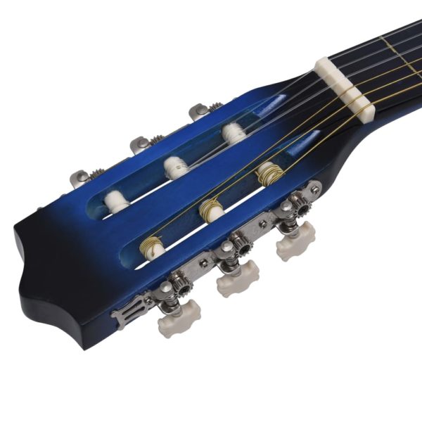 Western Akustik Cutaway Gitarre mit Equalizer 6 Saiten Blau