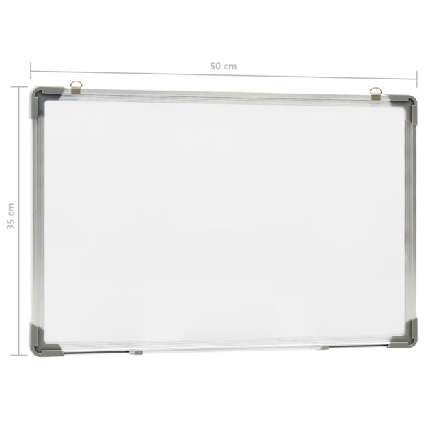 Magnetisches Whiteboard Weiß 50 x 35 cm Stahl