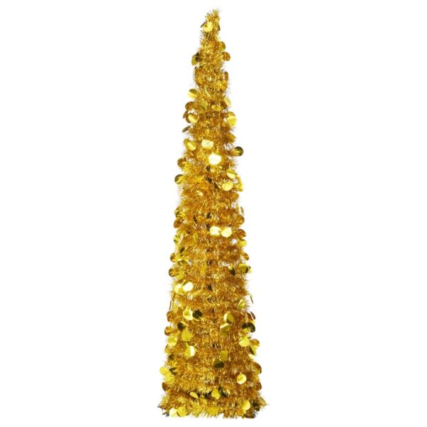 Künstlicher Pop-Up-Weihnachtsbaum Golden 150 cm PET