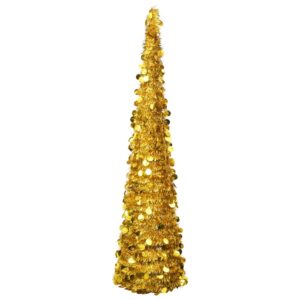 Künstlicher Pop-Up-Weihnachtsbaum Golden 180 cm PET