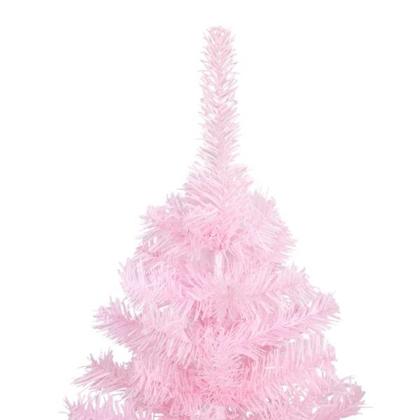 Künstlicher Weihnachtsbaum mit Ständer Rosa 213 cm PVC