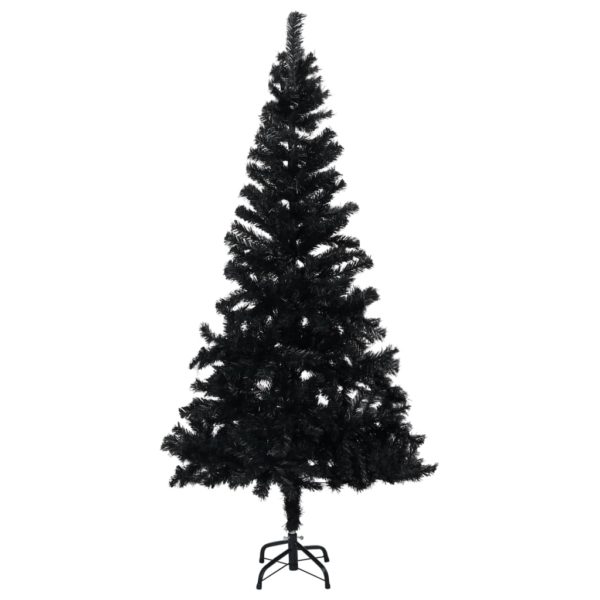 Künstlicher Weihnachtsbaum mit Ständer Schwarz 150 cm PVC