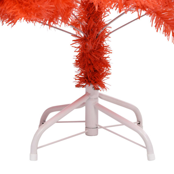 Künstlicher Weihnachtsbaum mit Ständer Rot 180 cm PVC
