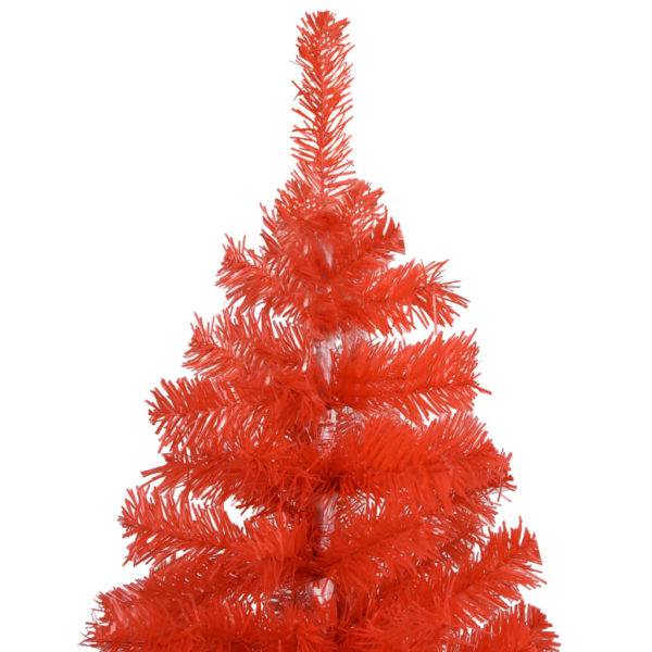 Künstlicher Weihnachtsbaum mit Ständer Rot 213 cm PVC