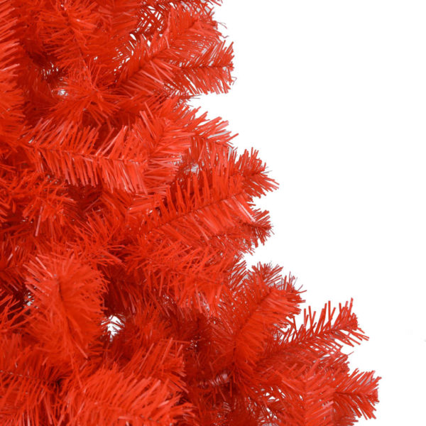 Künstlicher Weihnachtsbaum mit Ständer Rot 213 cm PVC