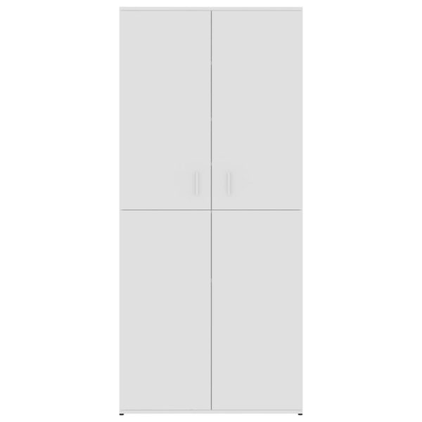 Schuhschrank Weiß 80×39×178 cm Spanplatte