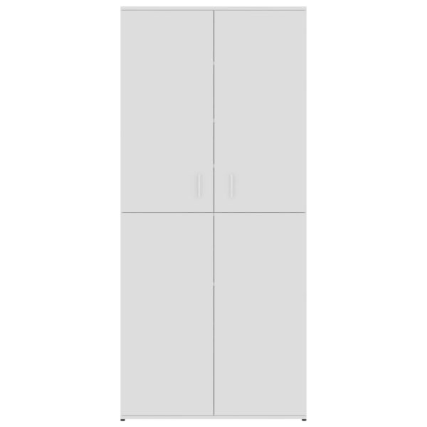 Schuhschrank Hochglanz-Weiß 80×39×178 cm Spanplatte