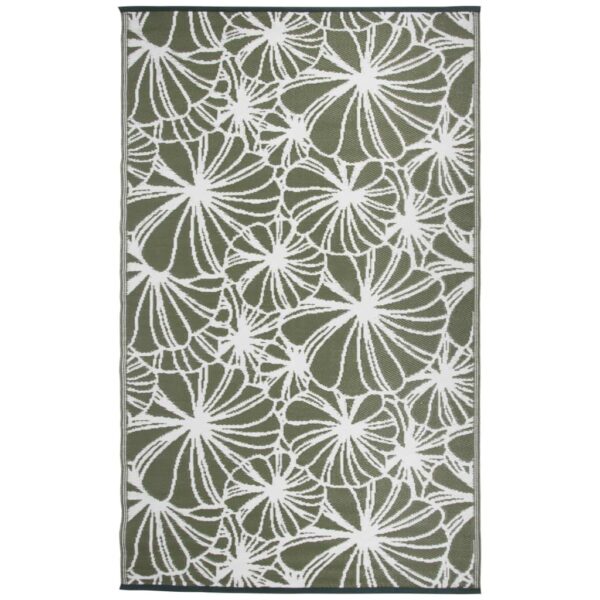 Esschert Design Outdoor-Teppich 241×152 cm Blumenmuster OC21