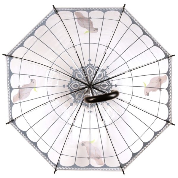 Esschert Design Regenschirm Transparent Vogelkäfig