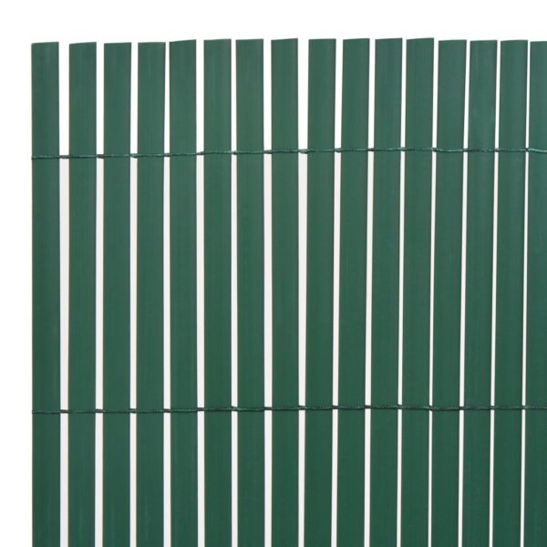 Gartenzaun Doppelseitig PVC 150×300 cm Grün