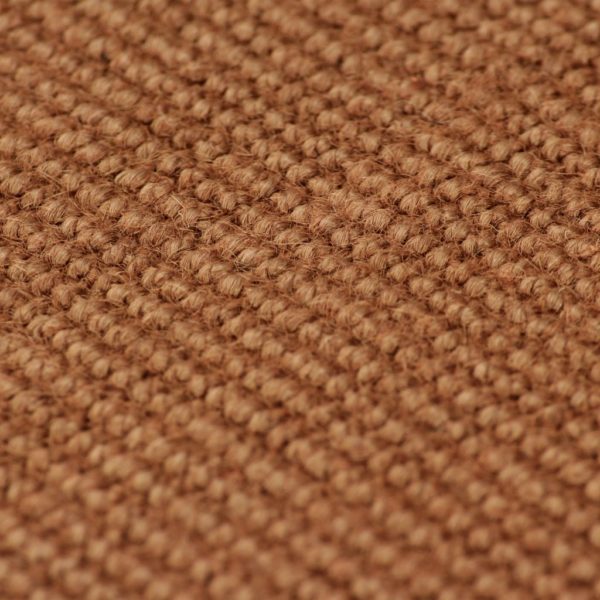 Teppich Jute mit Latexrücken 140 x 200 cm Braun