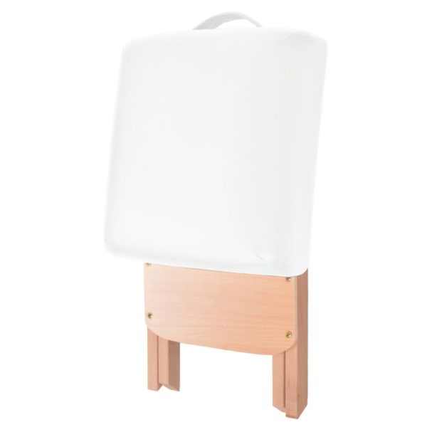 Massage-Klapphocker mit 12 cm Dickem Sitz Weiß