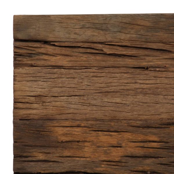 Konsolentisch Altholz und Stahl 120×35×76 cm