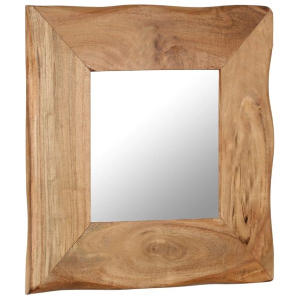 Kosmetikspiegel 50 x 50 cm Akazie Massivholz