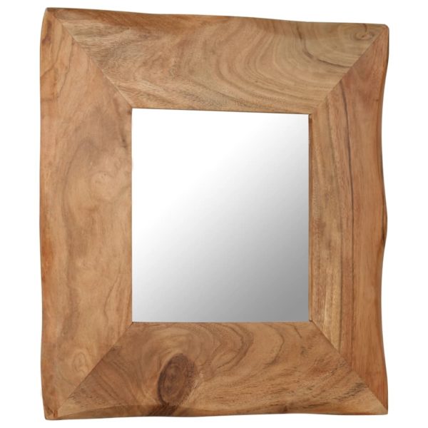 Kosmetikspiegel 50 x 50 cm Akazie Massivholz