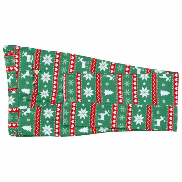 2-tlg. Weihnachtsanzug mit Krawatte Herren Größe 54 Grün