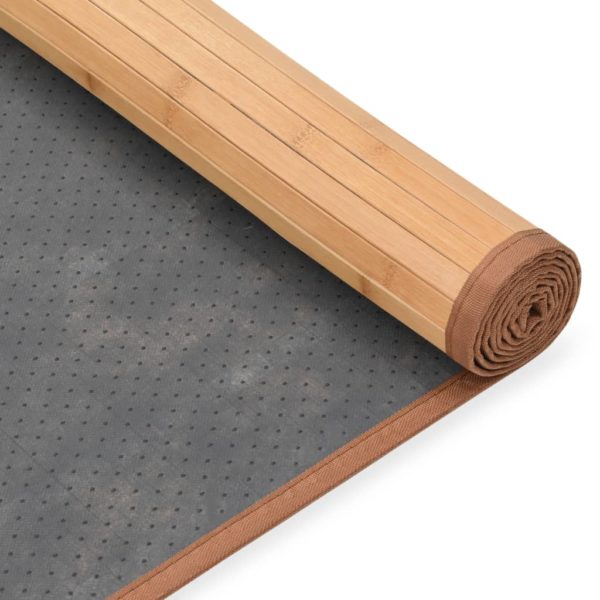 Teppich Bambus 120×180 cm Braun