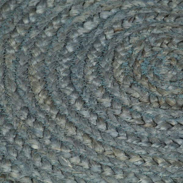 Teppich Handgefertigt Jute Rund 150 cm Olivgrün