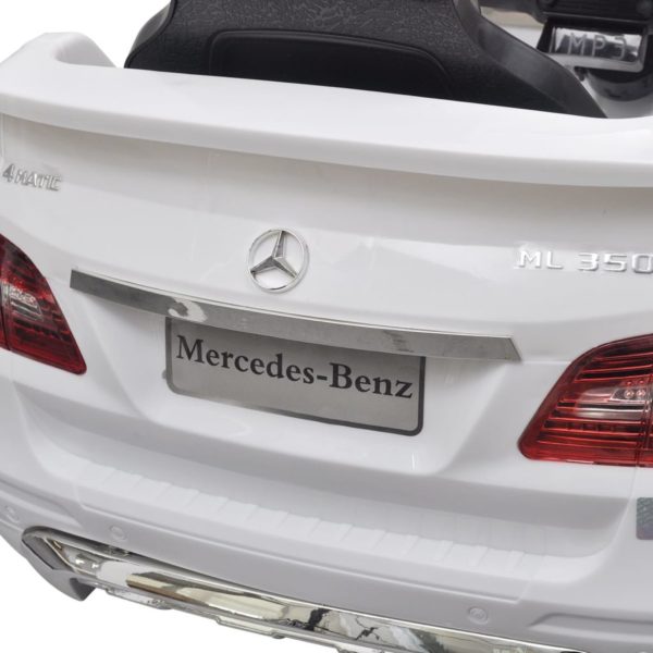 Elektroauto Ride-on Mercedes Benz ML350 Weiß 6 V mit Fernbedienung
