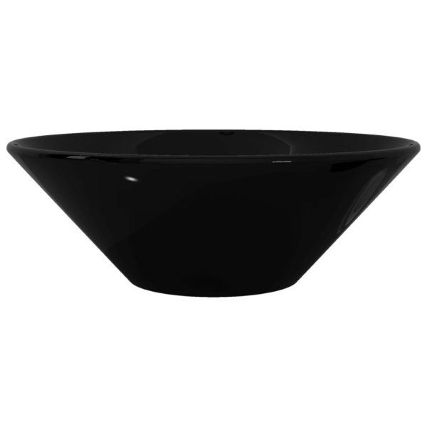 Keramik Waschbecken schwarz rund