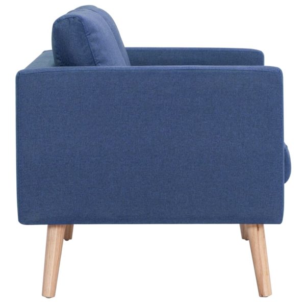 3-Sitzer-Sofa Stoff Blau