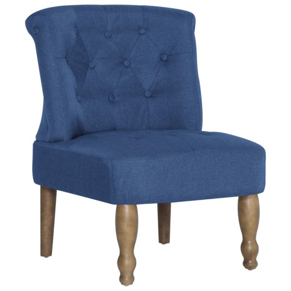 Französischer Stuhl Blau Stoff