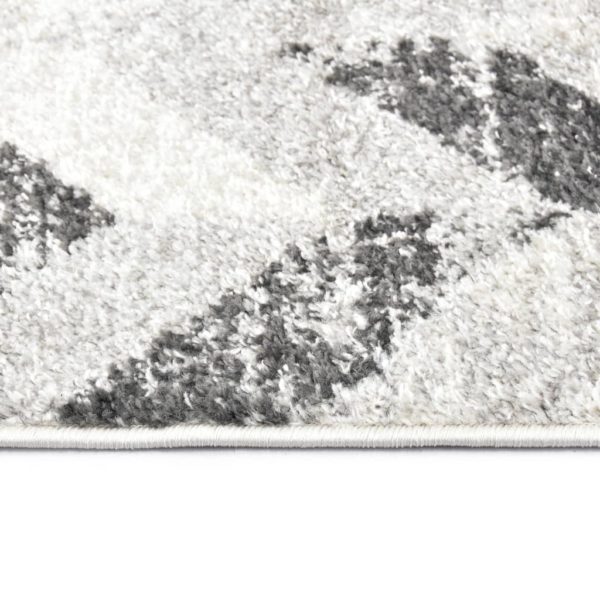 Teppich Grau und Weiß 160 x 230 cm PP