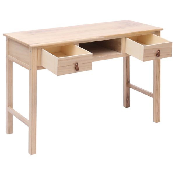 Schreibtisch Natur 110 × 45 × 76 cm Holz
