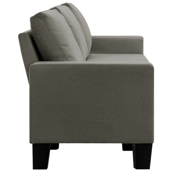 5-Sitzer-Sofa Taupe Stoff