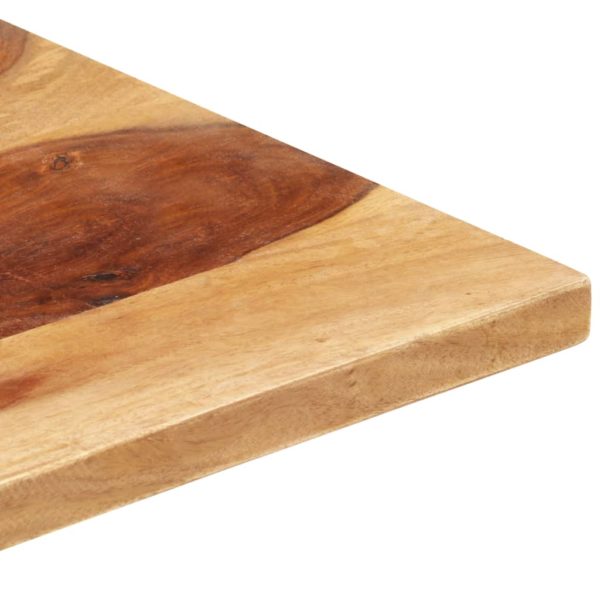 Tischplatte Massivholz Palisander 25-27 mm 70×80 cm