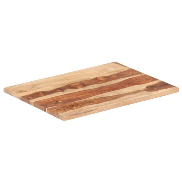 Tischplatte Massivholz Palisander 25-27 mm 70×80 cm