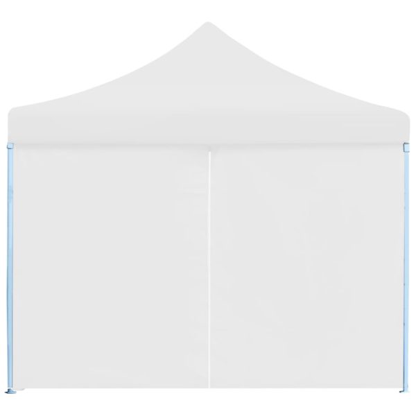 Pop-Up Partyzelt Faltbar mit 8 Seitenwänden 3×9 m Weiß