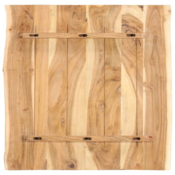 Tischplatte Massivholz Akazie 60 x 60 x 2,5 cm