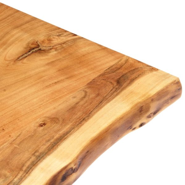 Tischplatte Massivholz Akazie 80 x 60 x 2,5 cm