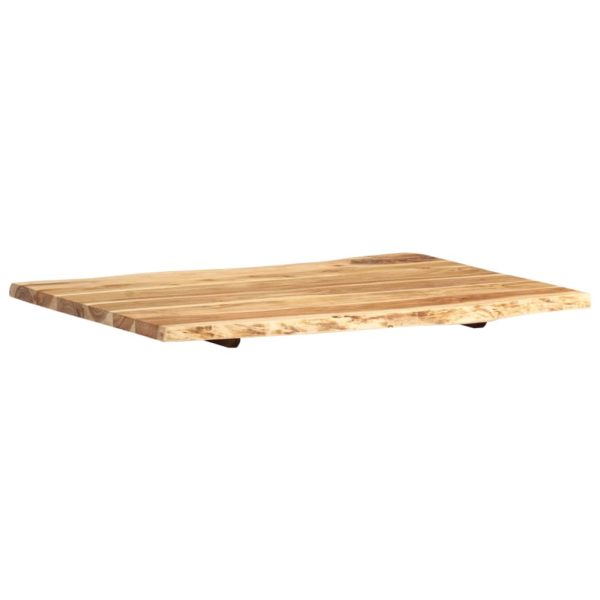 Tischplatte Massivholz Akazie 80 x 60 x 2,5 cm
