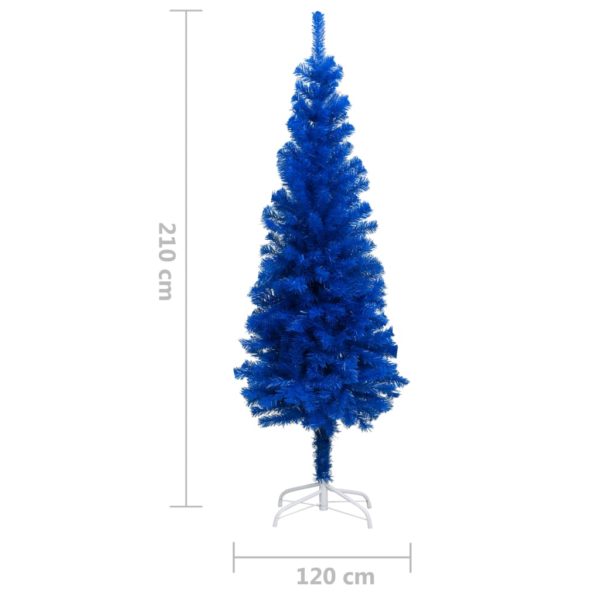 Künstlicher Weihnachtsbaum mit Ständer Blau 210 cm PVC