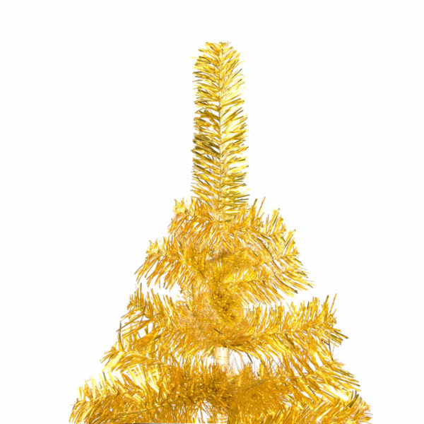 Künstlicher Weihnachtsbaum mit Ständer Golden 215 cm PET