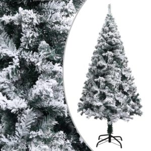 Künstlicher Weihnachtsbaum Beschneit Grün 150 cm PVC