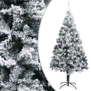 Künstlicher Weihnachtsbaum Beschneit Grün 180 cm PVC